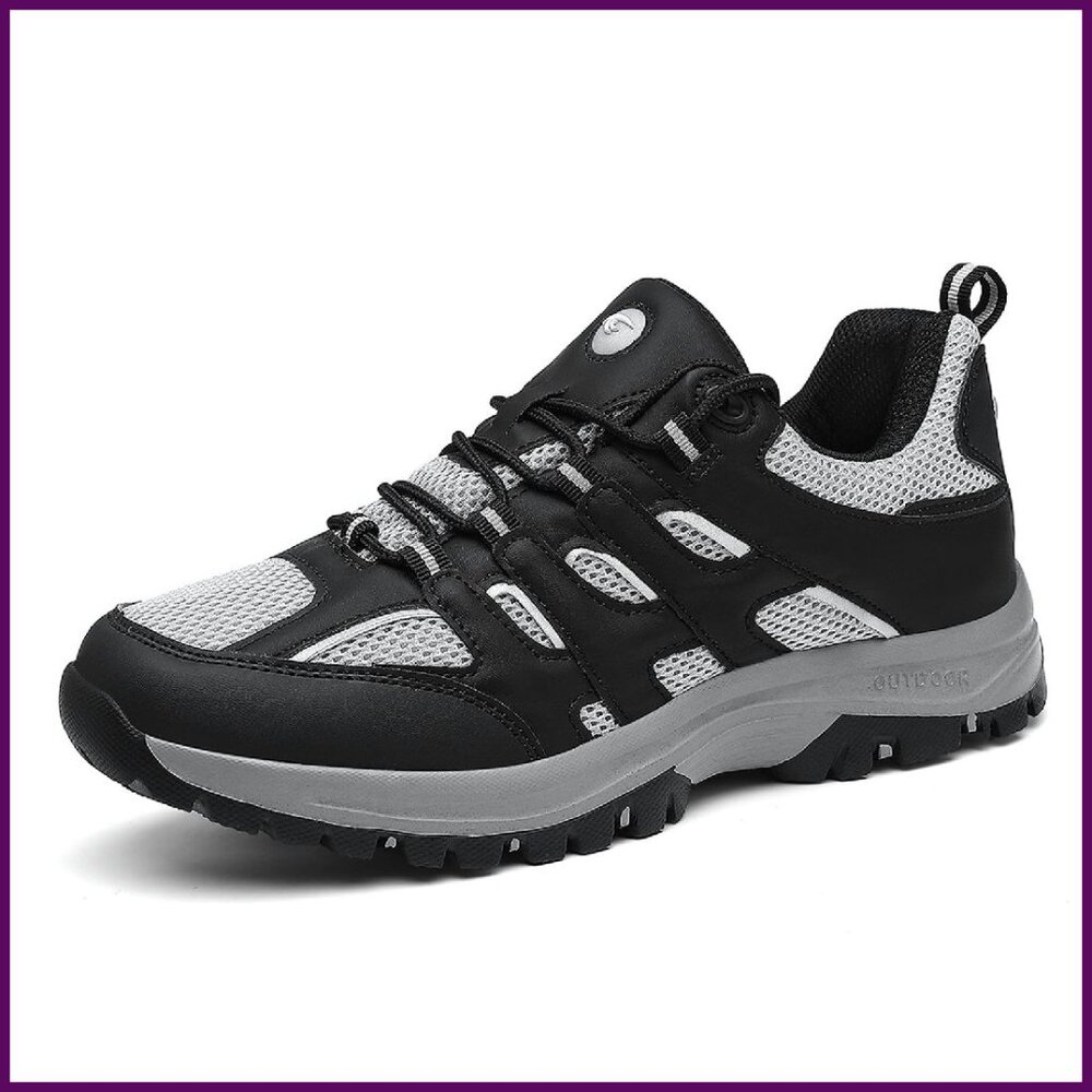 Men's Waterproof Orthopedic Hiking Shoes Anti-Slip Trail Sneakers Lightweight
